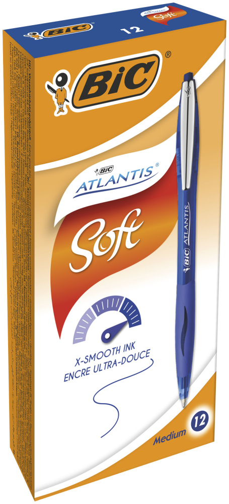 Pix cu mecanism albastru atlantis clic soft bic [3]