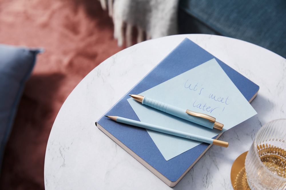 Pix cu mecanism bleu-auriu poly ball xb urban faber-castell [3]