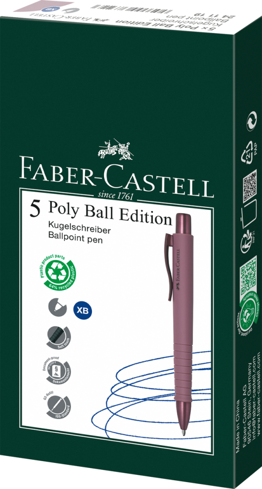 Pix cu mecanism bordeaux poly ball xb urban 2025 faber-castell [3]