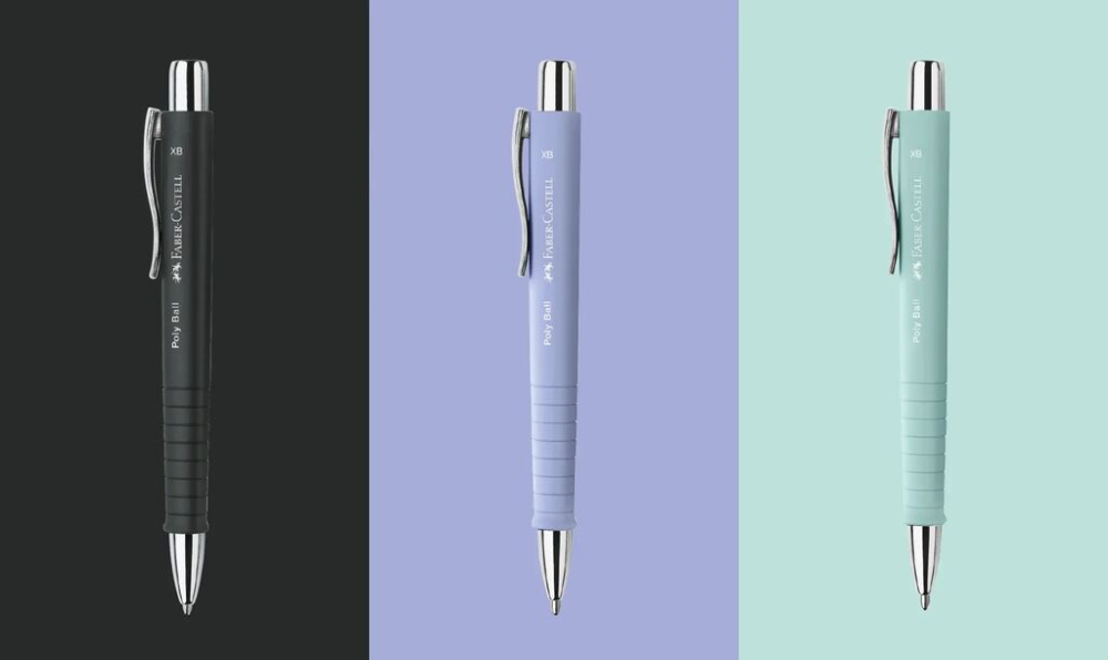 Pix cu mecanism si grip lila iris 2025 poly ball faber-castell [5]