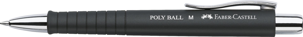 Pix cu mecanism si grip negru poly ball faber-castell [2]