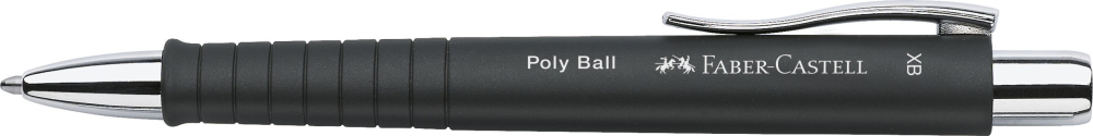 Pix cu mecanism si grip negru poly ball xb 2020 faber-castell [2]