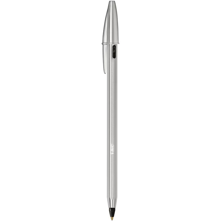 Pix metalic cu mecanism negru + 2 rezerve bic [4]