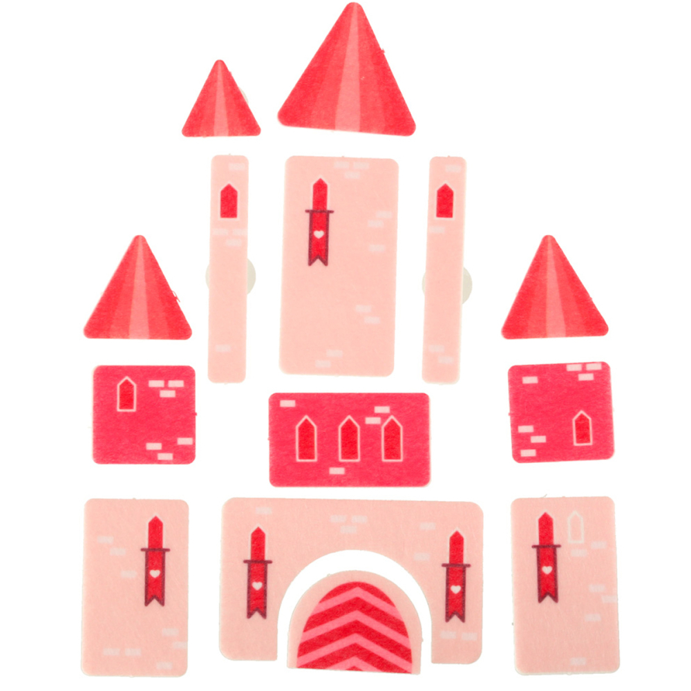 Placa Manipulativa Senzoriala Tip Rucsac Roz, Carte Educationala din Fetru Prințese, 3 ani+ [9]