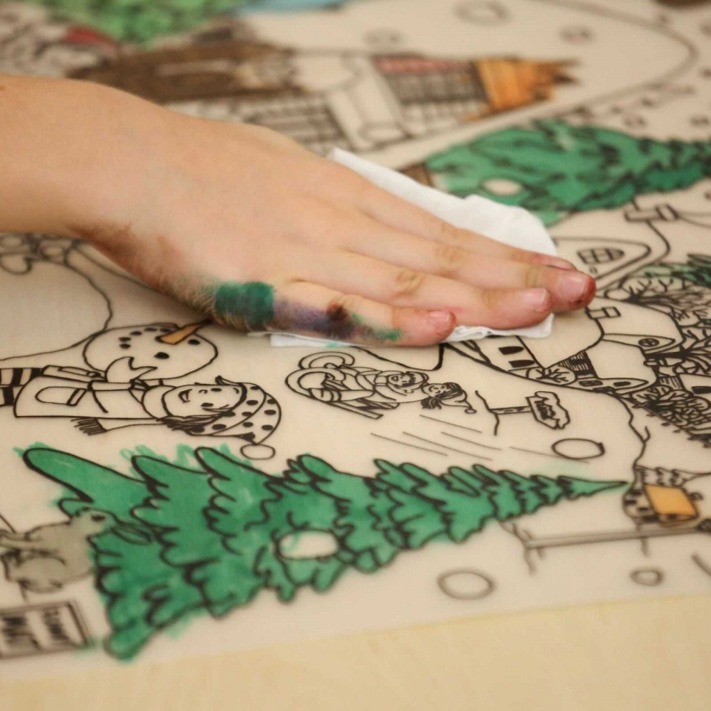 Desene de Colorat, Fise de Colorat si Planse - Activitati de Iarna [4]