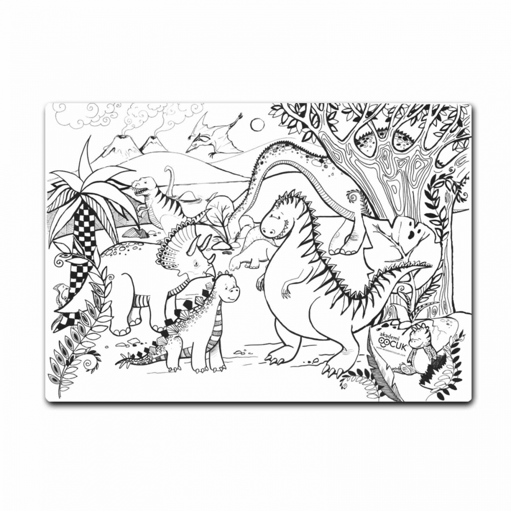 Desene de Colorat, Fise de Colorat si Planse - Dinozauri | Micostore [6]