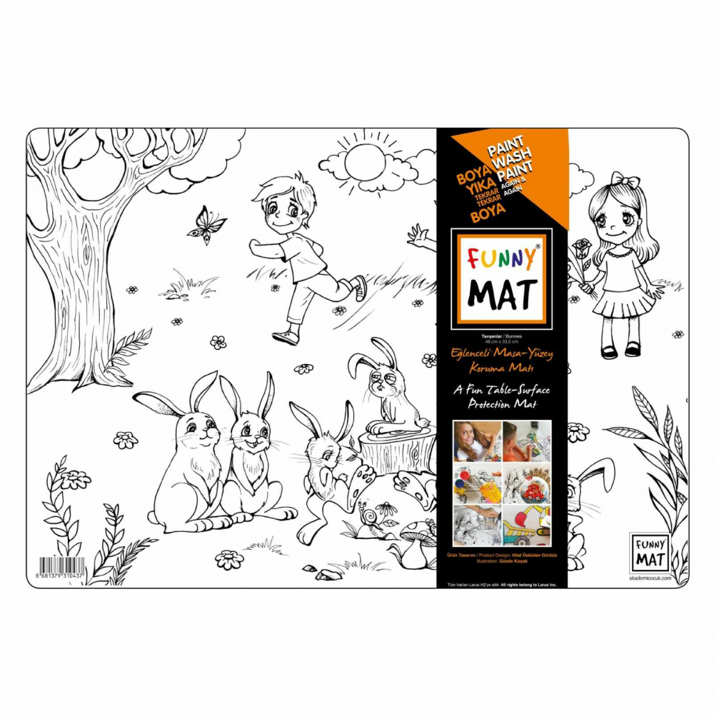 Desene de Colorat, Fise de Colorat si Planse - Iepurasi [1]