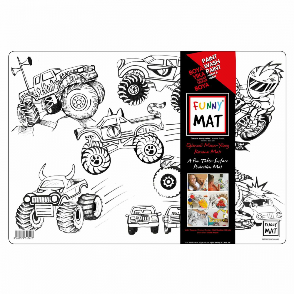 Desene de Colorat, Fise de Colorat si Planse - Masini Monster Truck [1]