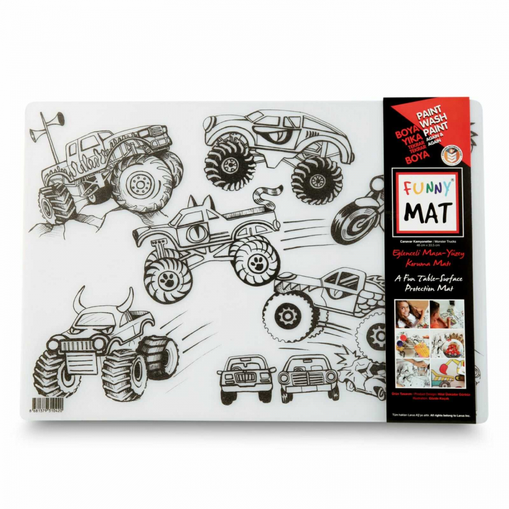 Desene de Colorat, Fise de Colorat si Planse - Masini Monster Truck [3]