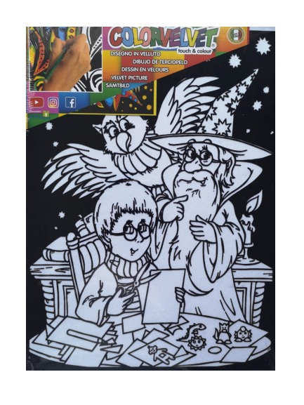 Tablou de colorat din catifea cu imagine Harry Potter si Vrajitorul [2]