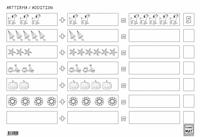Desene de Colorat, Fise de Colorat si Planse - Adunare Matematica [2]