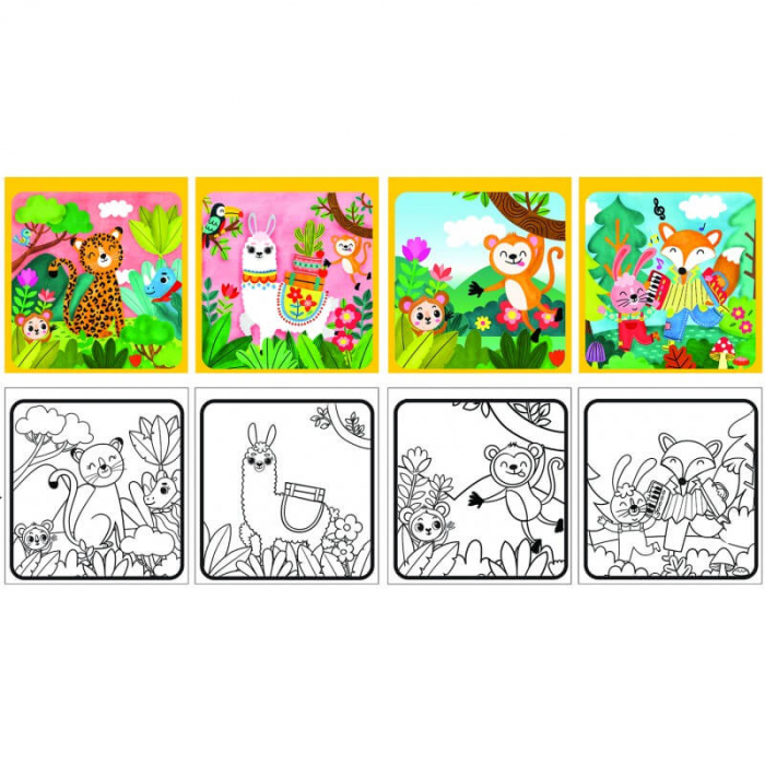 Carte de colorat cu apa - Animale [2]