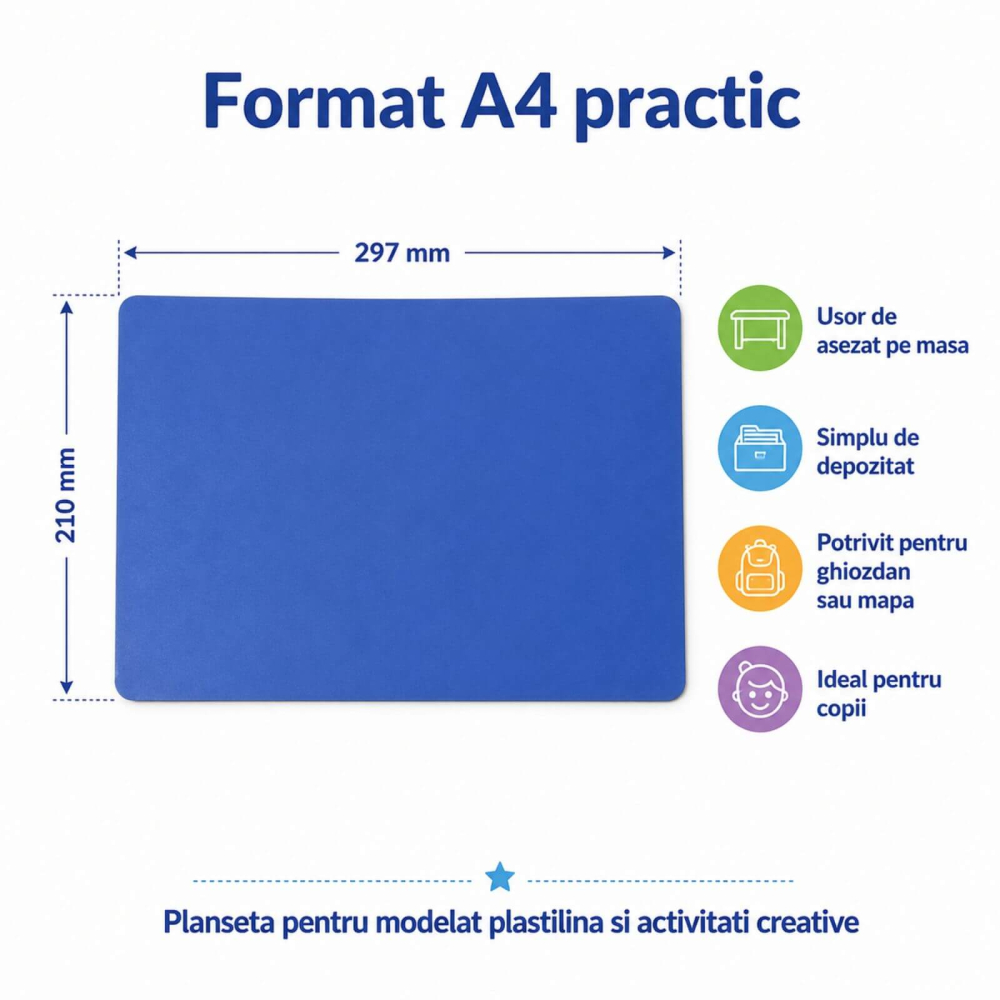 Plansa pentru modelat plastilina, A4, Planseta modelaj [3]