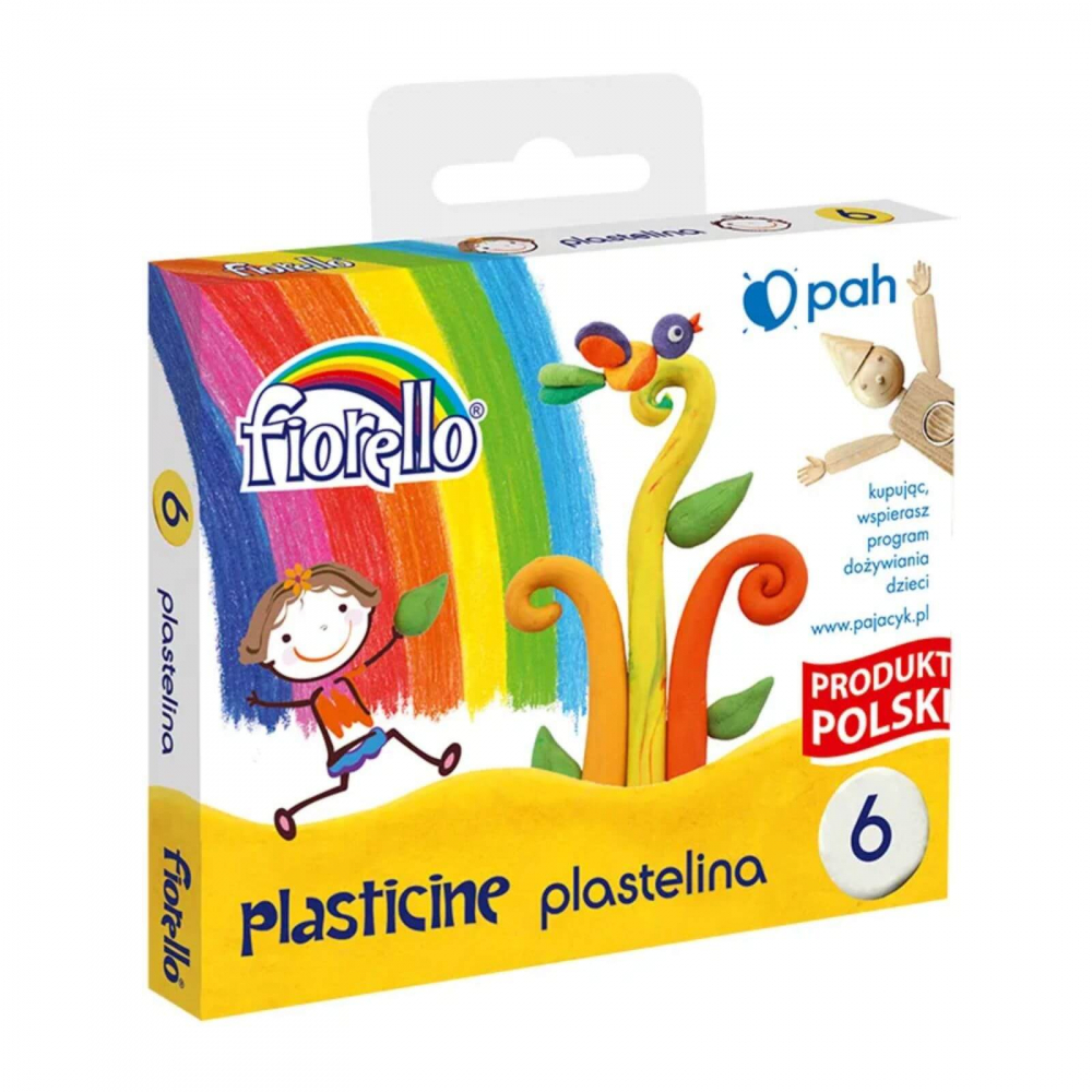 Plastilina Fiorello 6 culori | Moale, non-toxica, fara murdarie [3]