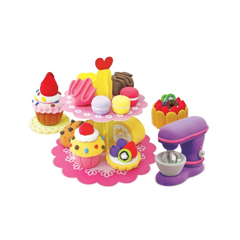 Plastilina Amos iClay IC18P6BK, cu accesorii Bakery [3]