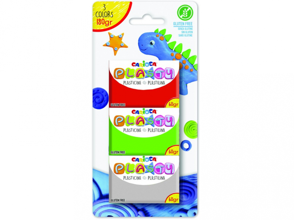 Plastilină Carioca Plasty 3/set [2]