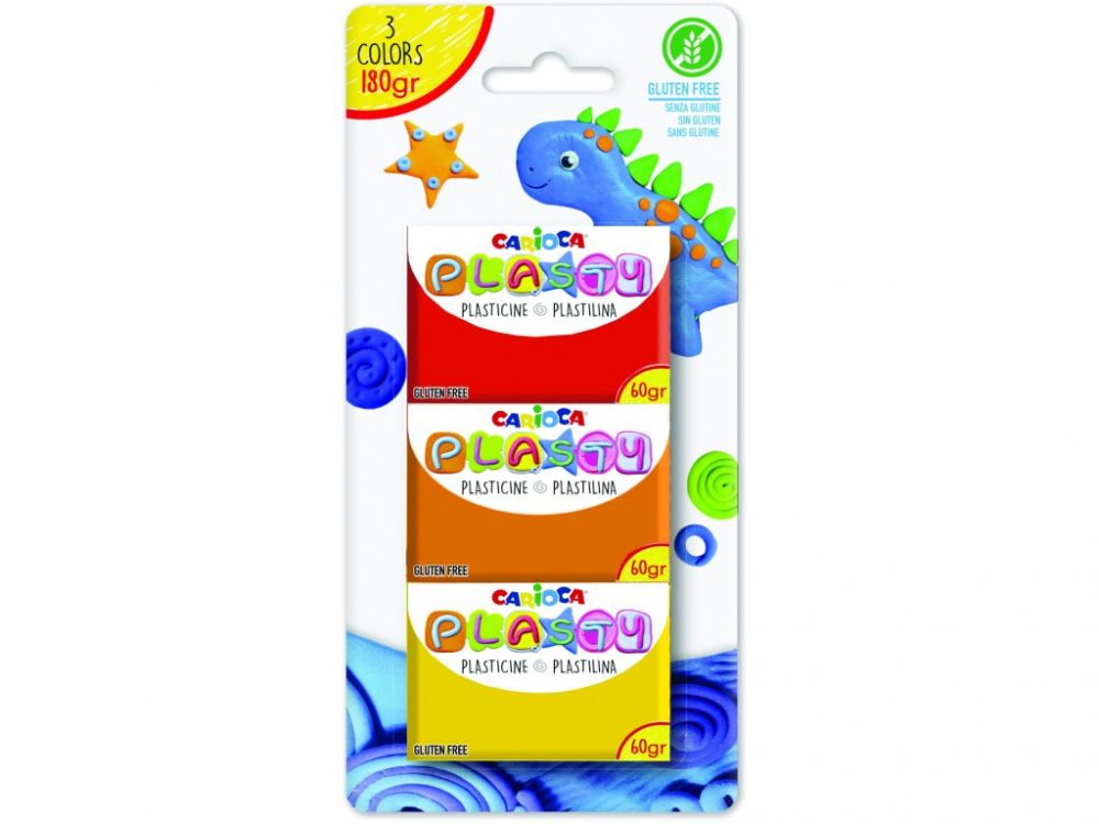 Plastilină Carioca Plasty 3/set [1]