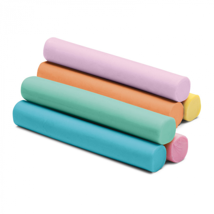Plastilina Carioca 6 culori pastel, 100 gr, nu se usuca [2]