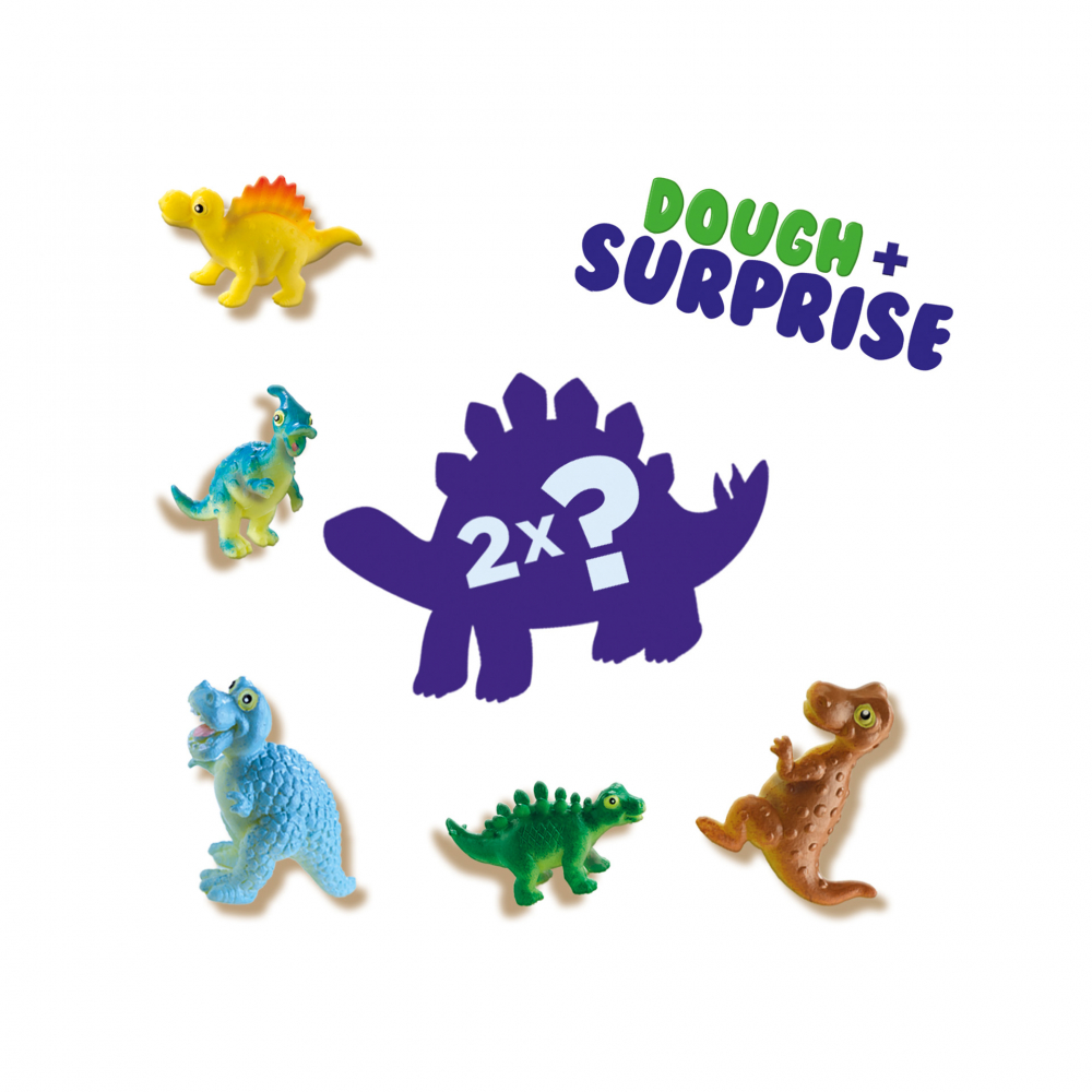Plastilina colorata pentru copii cu dinozauri surpriza, copii varsta 2 ani+,6 ani+,8 ani+ [2]