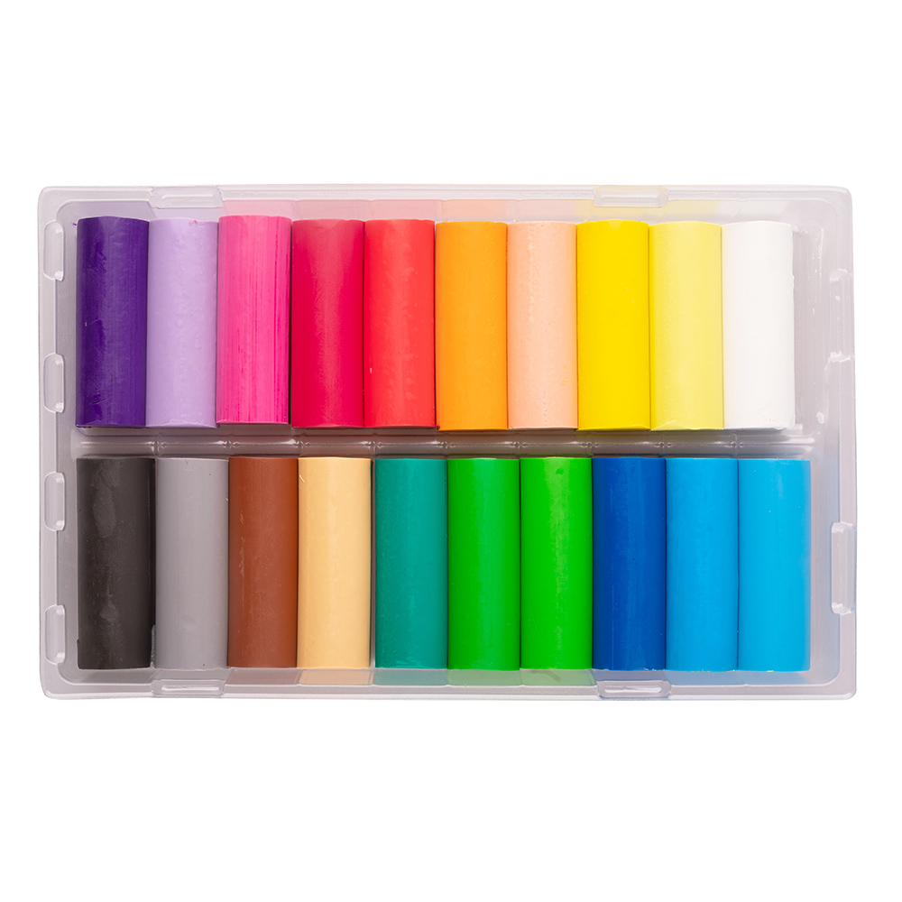 Plastilina scolara moale, 20 culori, 400 g, nu se usuca, non-toxica, fara gluten, model pisicuta [2]