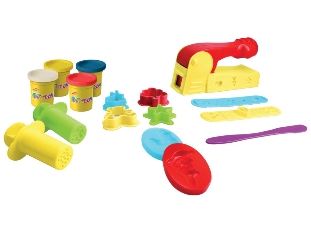 Plastilină Pat'Dough 4 culori + 12 accesorii [7]