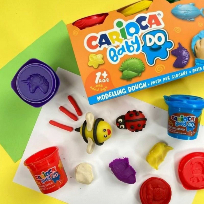 Set 8 cutii de plastilina BIO pentru modelaj, plastilina pentru copii. [5]