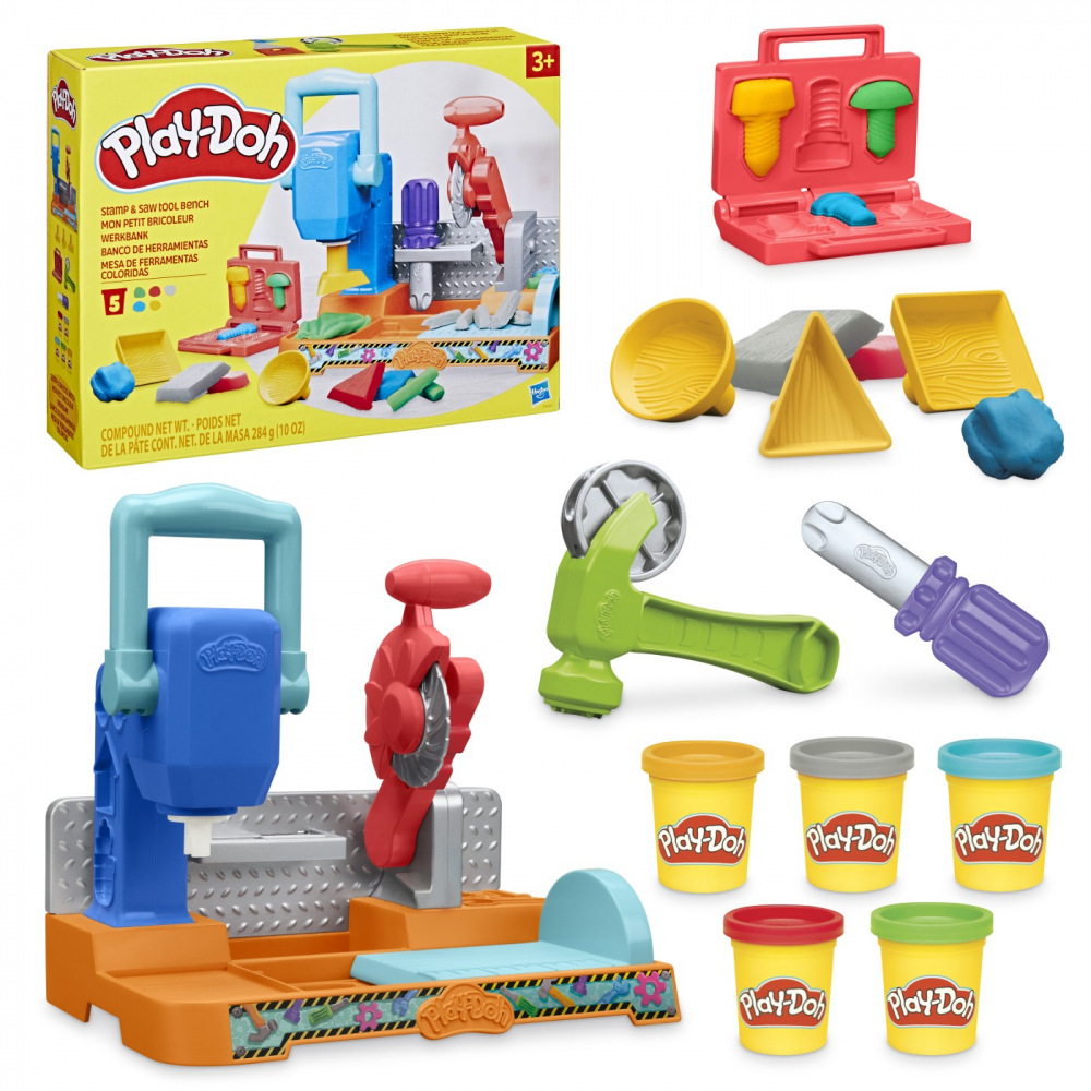 Play doh banc de lucru cu scule, varsta de la 3 ani la 7 ani [5]