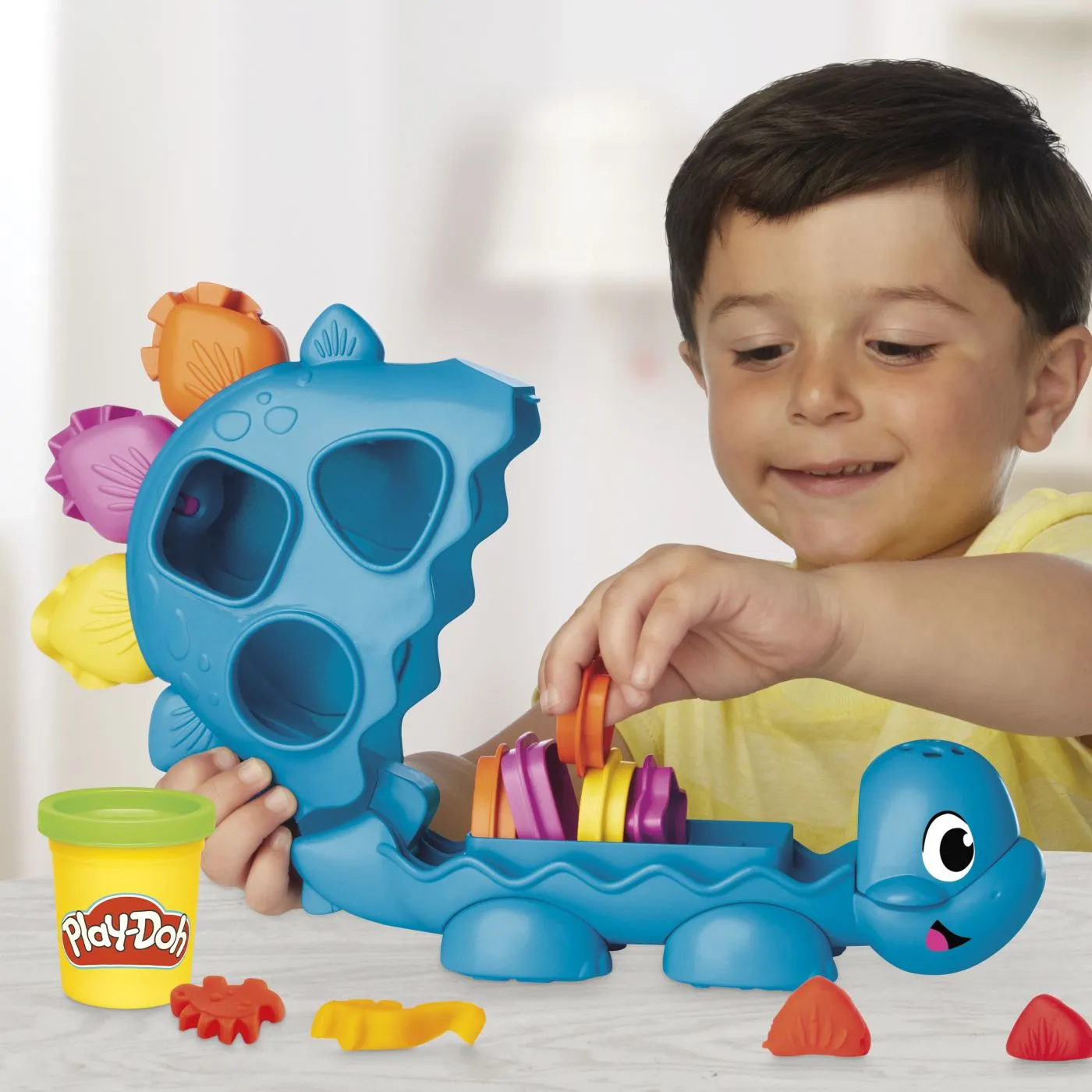 Play doh jucarie cu activitati dinozaur cu forme si culori, copii varsta 2 ani pana la 6 ani [3]