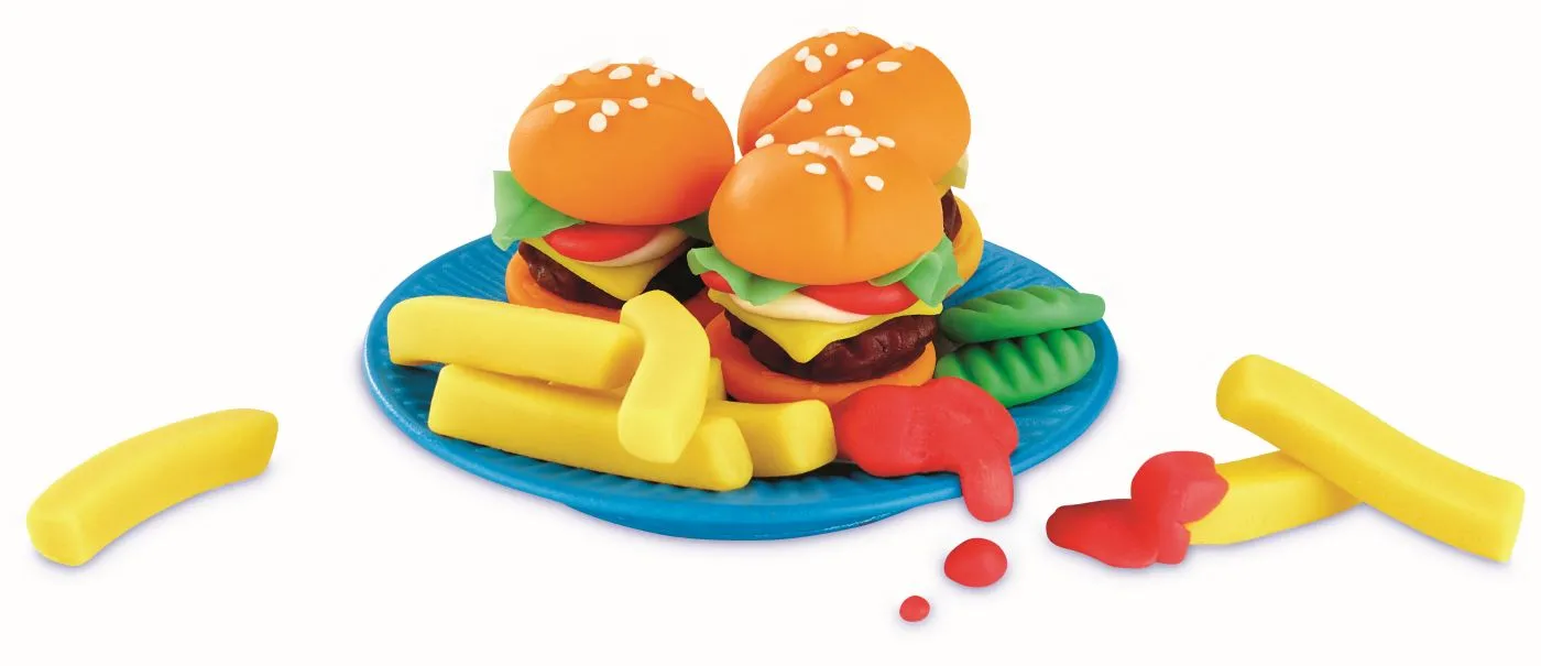 Play doh kitchen creations set de gatit hamburger, copii varsta 3 ani pana la 7 ani [5]
