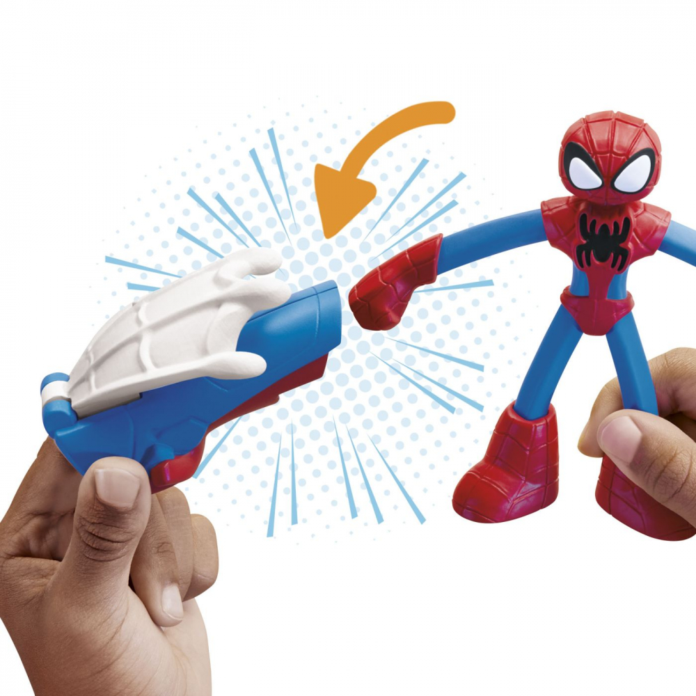Play-doh marvel figurina flexibila cu accesorii spider man 10cm, varsta de la 4 ani la 10 ani [3]