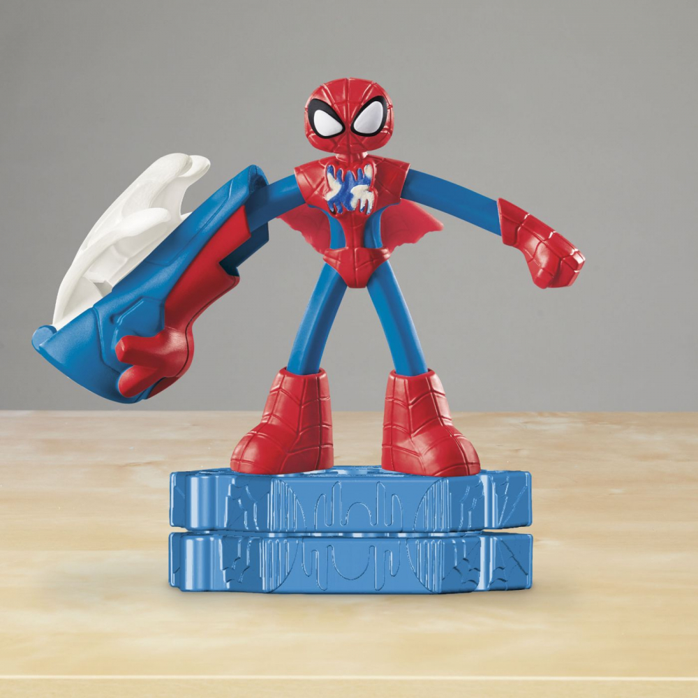Play-doh marvel figurina flexibila cu accesorii spider man 10cm, varsta de la 4 ani la 10 ani [5]
