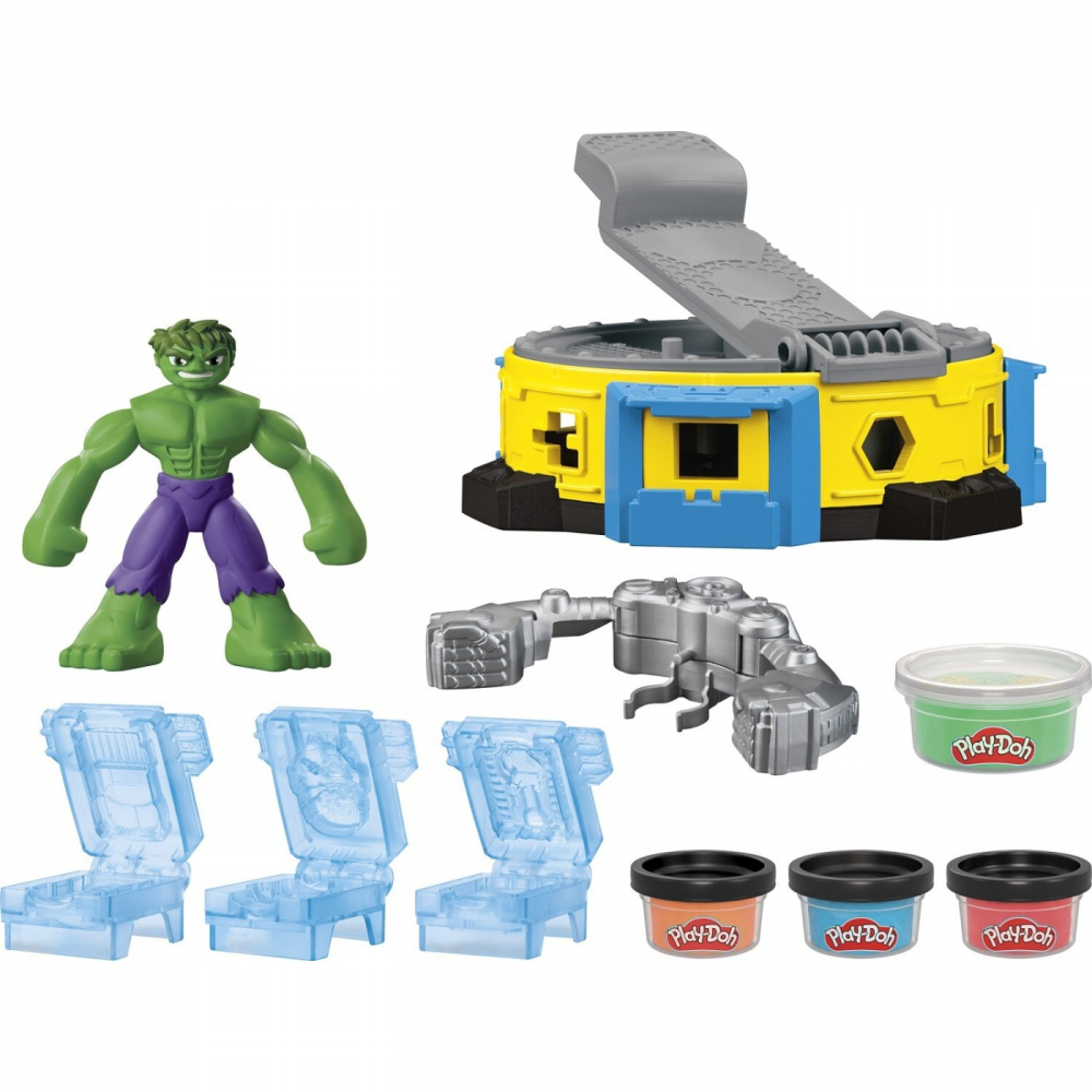 Play doh marvel set hulk loveste si zdrobeste, varsta de la 4 ani la 7 ani [2]