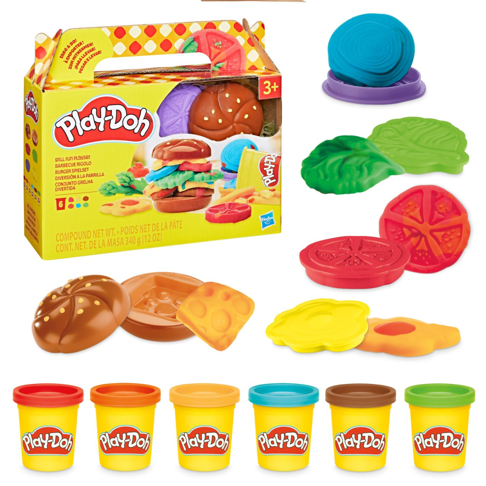 Play doh set de gatit burger copii varsta 3 ani - 8 ani [7]