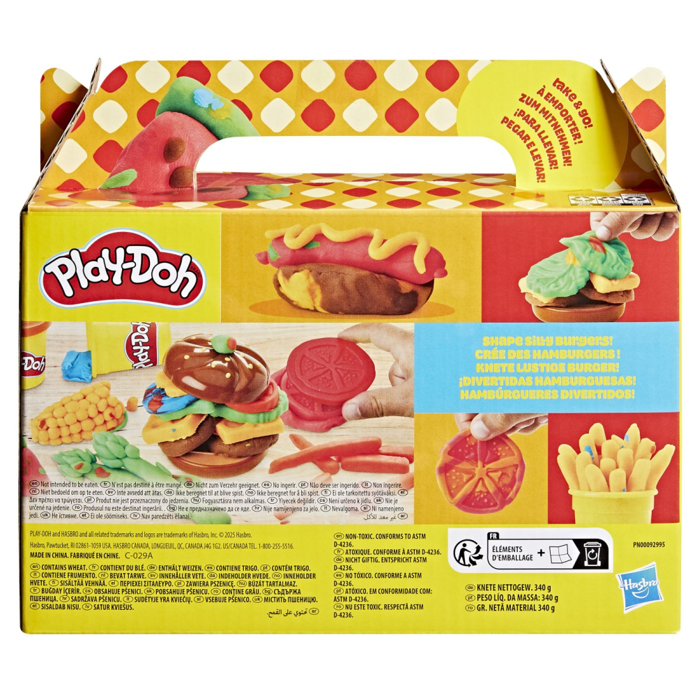 Play doh set de gatit burger copii varsta 3 ani - 8 ani [6]