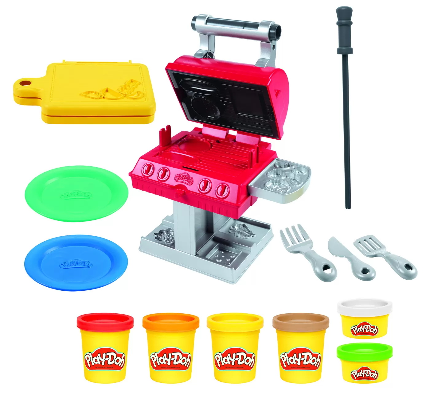 Gratar cu forme si stampile, Set Plastilina cu Accesorii si Forme Modelaj Play-Doh, varsta de la 3 ani la 12 ani [2]