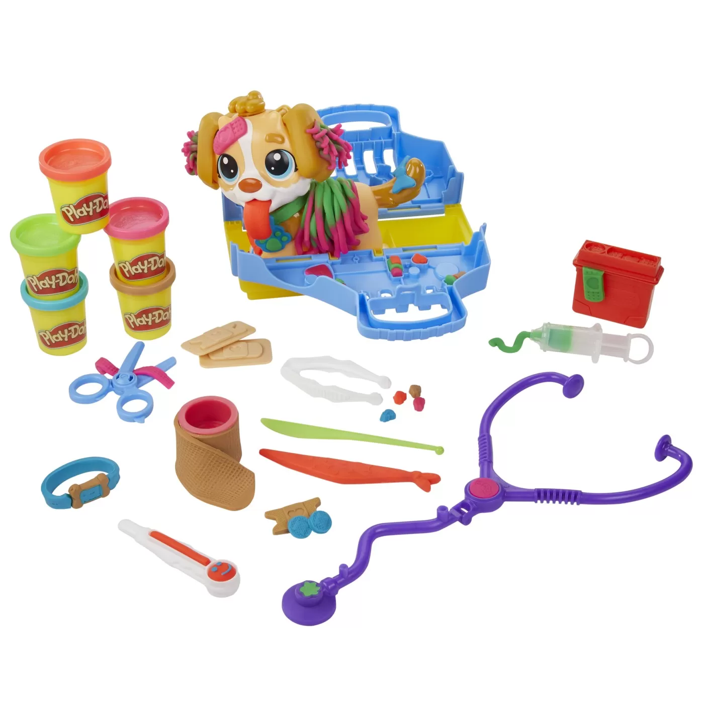 Trusa Medic Veterinar, Set Plastilina si Forme Modelaj Play-Doh, varsta de la 3 ani la 7 ani [2]