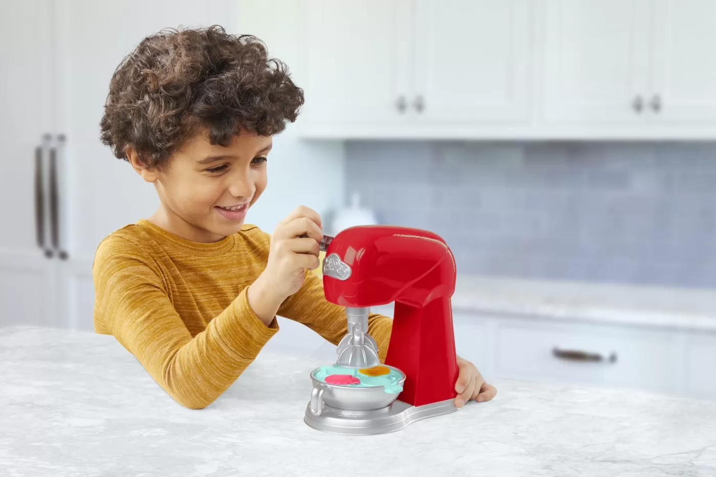 Mixer, Set Plastilina si Forme Modelatoare Play-Doh, varsta de la 3 ani la 7 ani [3]