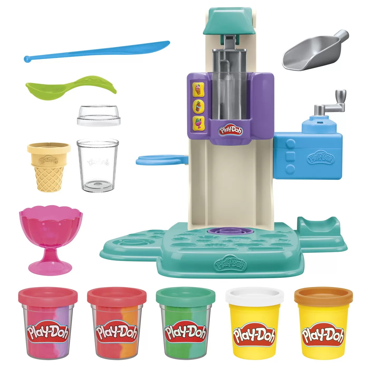 Play-Doh Plastilina - Set inghetata, varsta de la 3 ani la 7 ani [2]