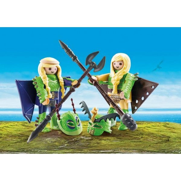 Playmobil Dragons - Raffnut si Taffnut in costume de zbor [2]