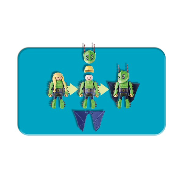 Playmobil Dragons - Raffnut si Taffnut in costume de zbor [7]