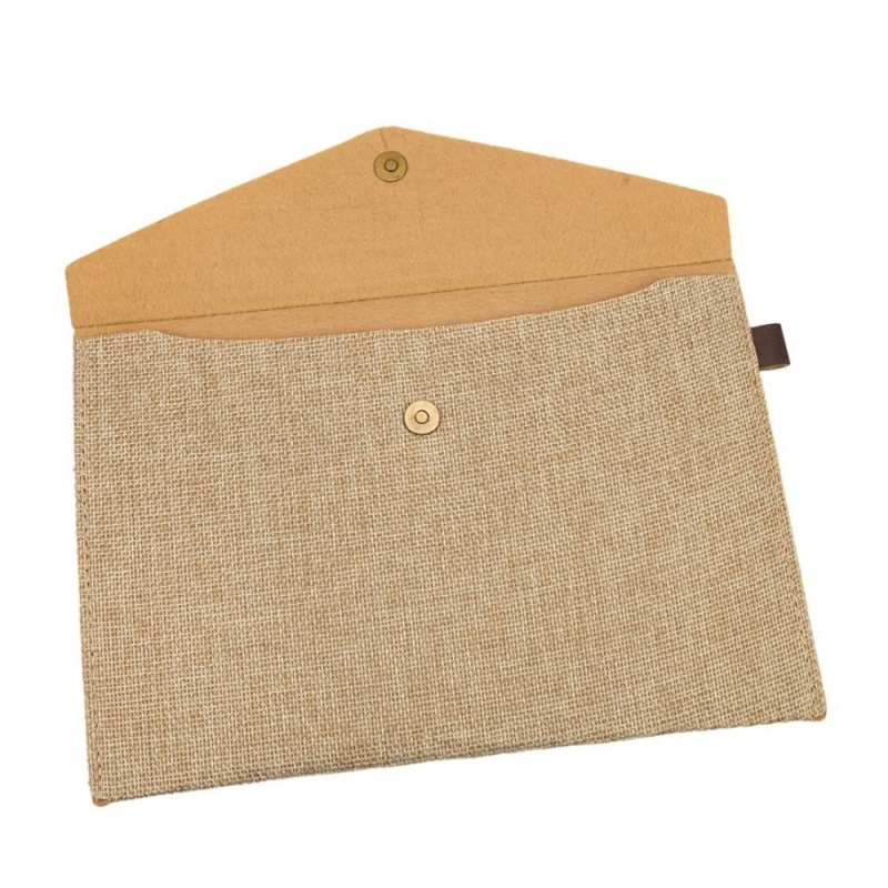 Plic cu capsa magnetica RECSTAP2316, material textil bej, 24x16.5cm [2]