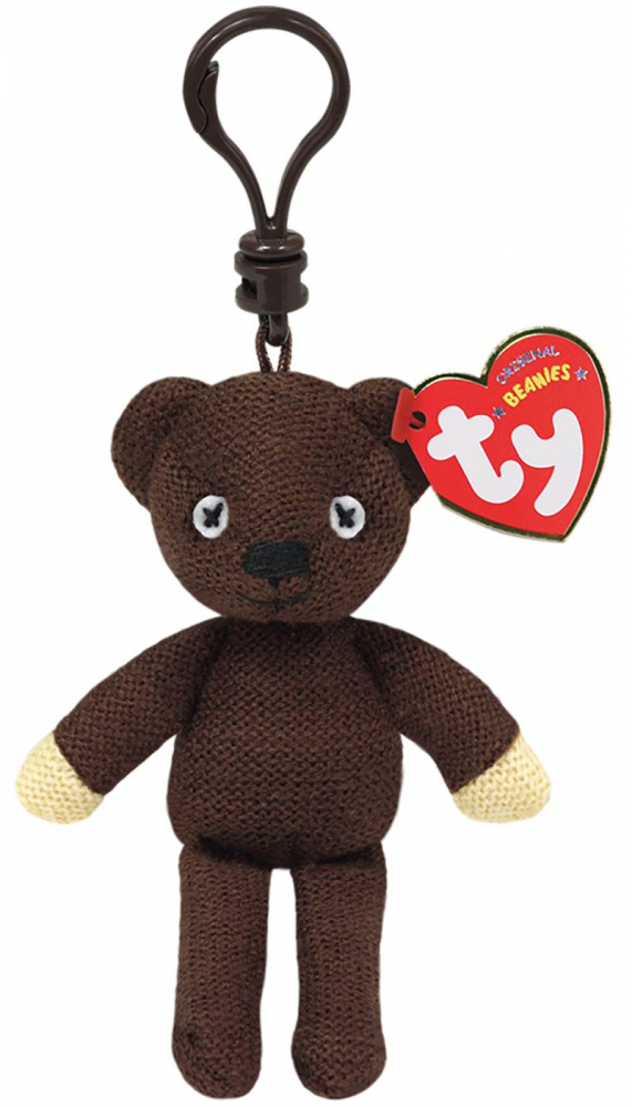 Plus breloc ty 8.5cm beanie babies ursuletul lui mr bean, varsta de la 3 ani la +15 ani [1]