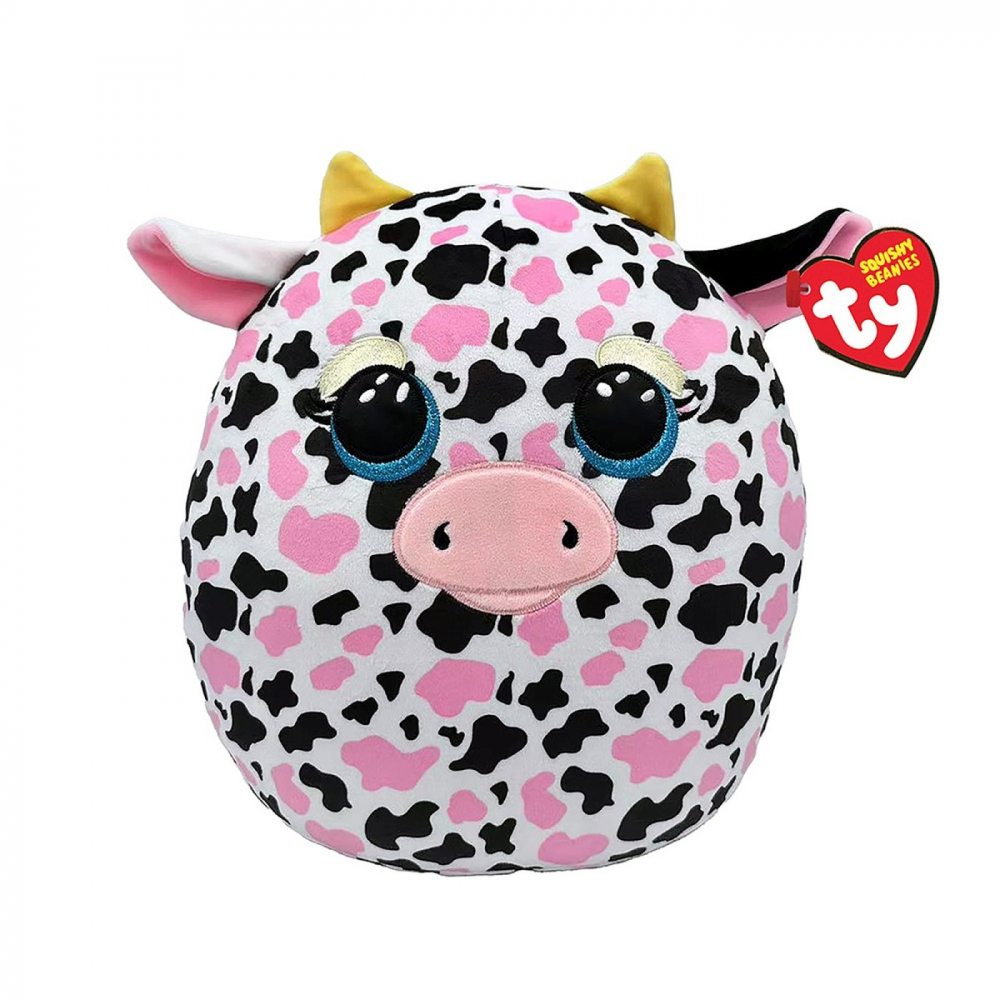 Plus ty squishy beanies vacuta milkshake 22cm, varsta de la 3 ani la +15 ani [1]