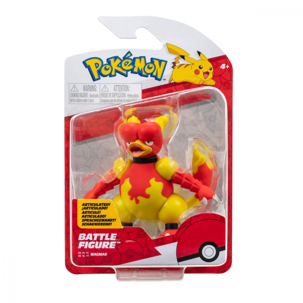 Pokemon - Figurina de actiune, Magmar, S12 varsta 3-5 ani ,5-7 ani ,7-9 ani ,9-12 ani ,12-14 ani ,14-18 ani ,18+, Baieti [1]