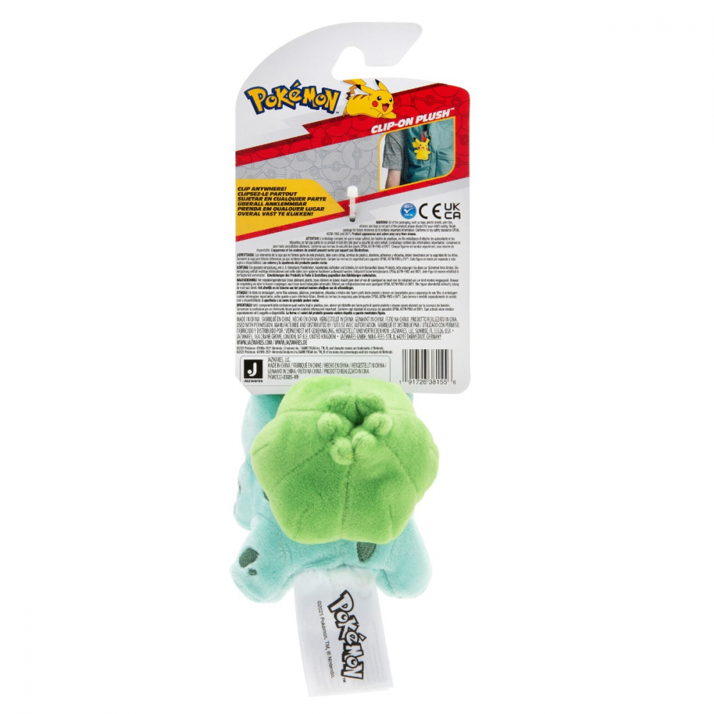 Pokemon - Jucarie de plus cu agatatoare, Bulbasaur, S6 varsta 7-9 ani ,9-12 ani ,12-14 ani ,14-18 ani ,18+, Baieti [2]