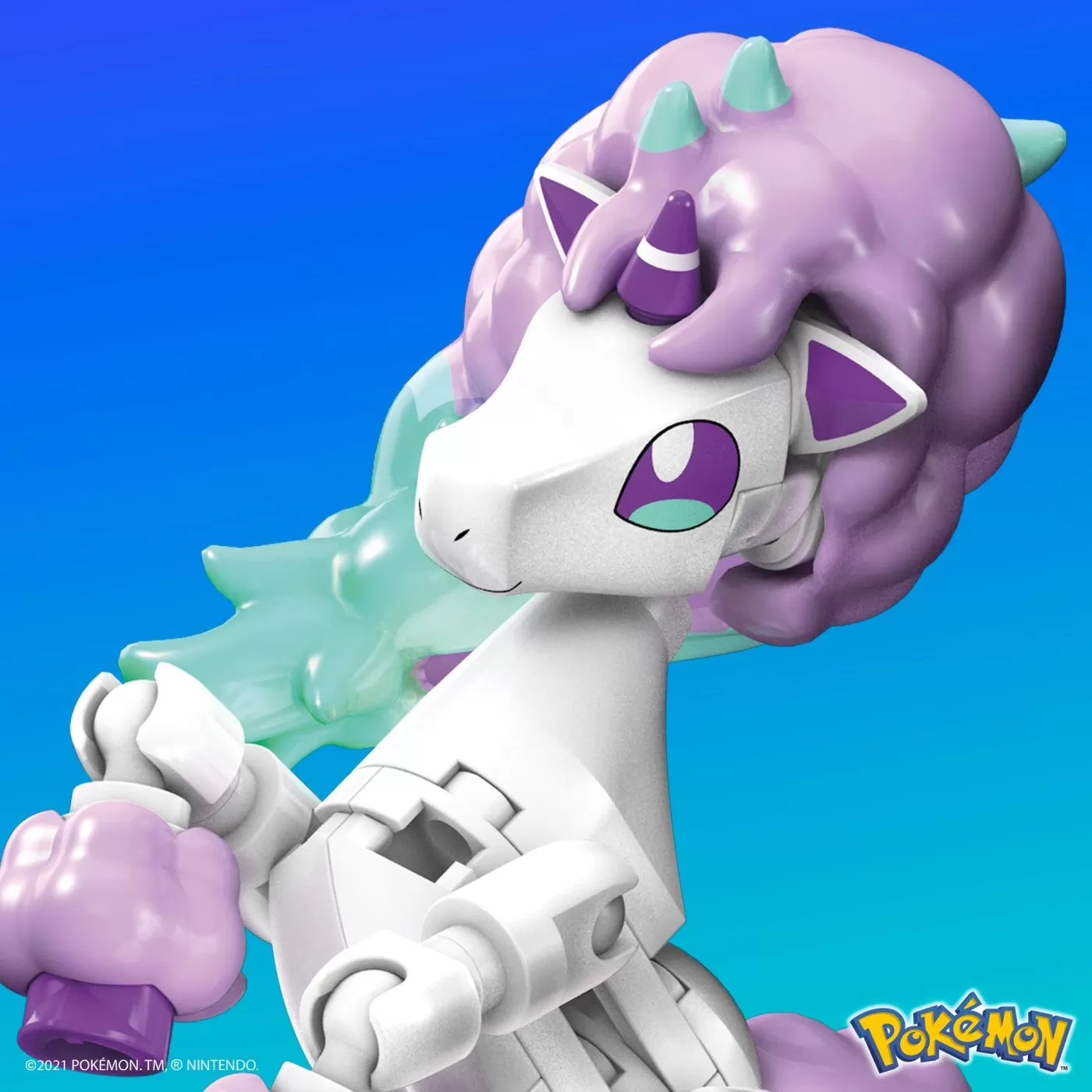 Pokemon mega construx galarian ponyta, varsta de la 6 ani la 12 ani [4]