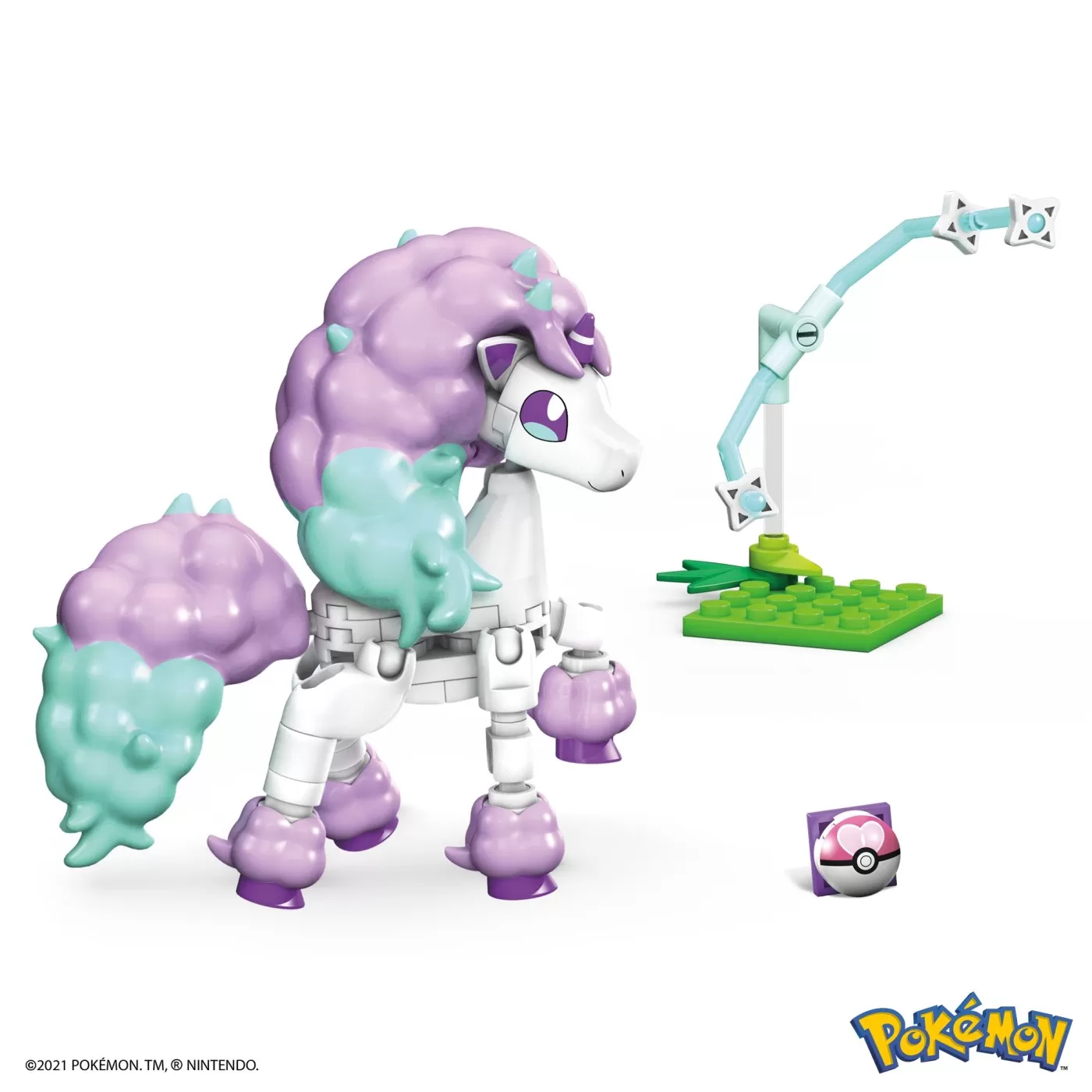 Pokemon mega construx galarian ponyta, varsta de la 6 ani la 12 ani [2]