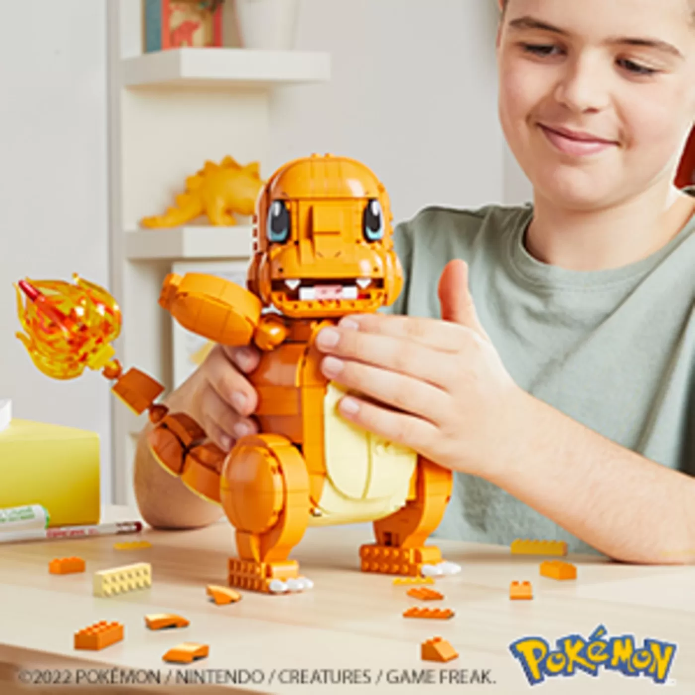 Pokemon mega construx jumbo charmander salameche, varsta de la 10 ani la +15 ani [3]