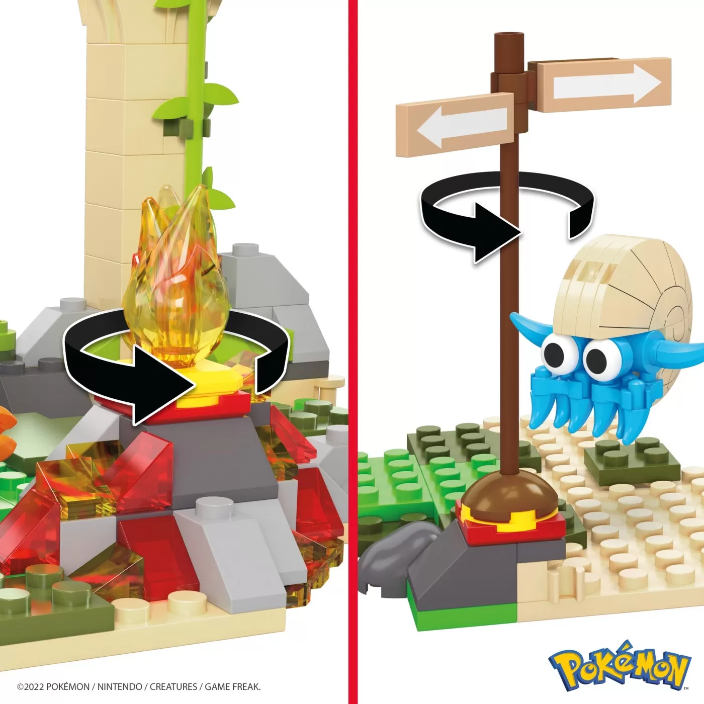 Pokemon mega construx ruinele junglei, varsta de la 7 ani la +15 ani [4]