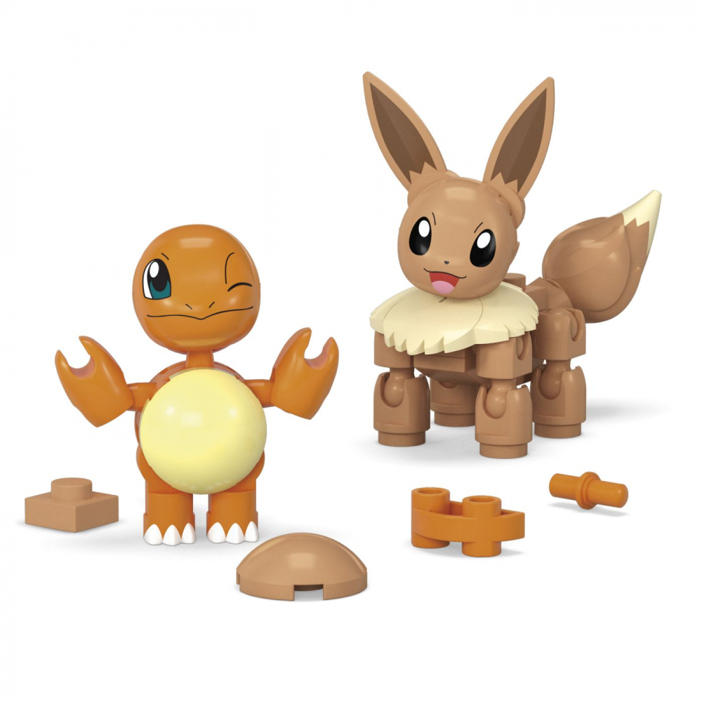 Pokemon mega set doua bile charmander si eevee 40 piese, varsta de la 6 ani la 12 ani [5]
